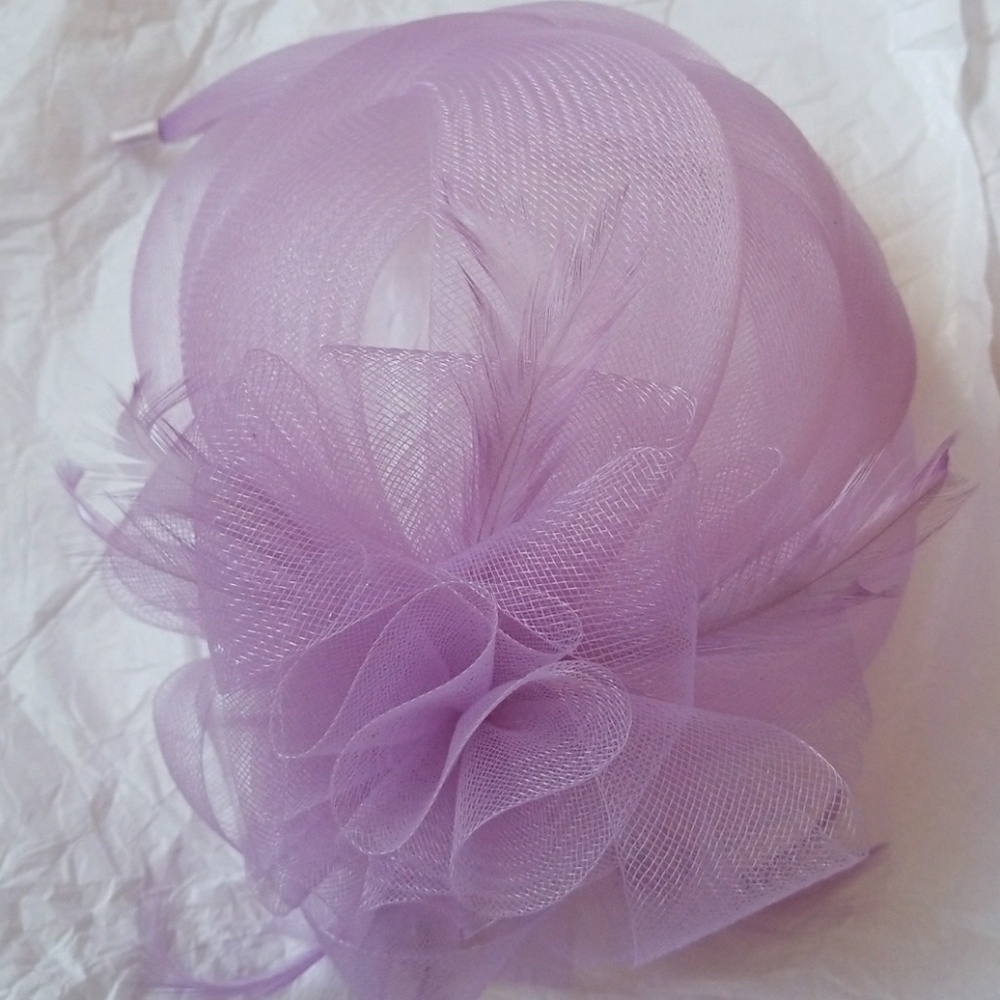 Lilac & Turquoise fascinators - Picture 2 of 5